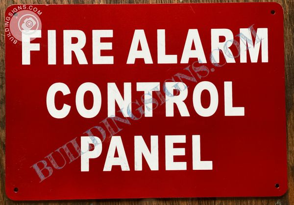 FIRE ALARM CONTROL PANEL SIGN (ALUMINUM SIGNS 7x10)