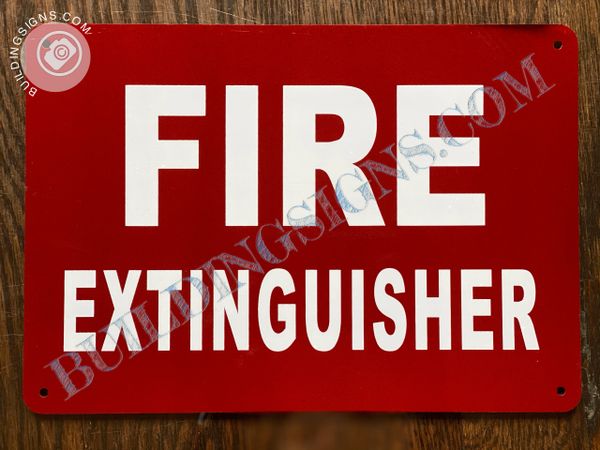 FIRE EXTINGUISHER SIGN (ALUMINUM SIGNS 7x10)