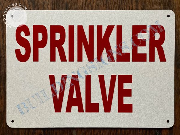 SPRINKLER VALVE SIGN (ALUMINUM SIGNS 7x10)