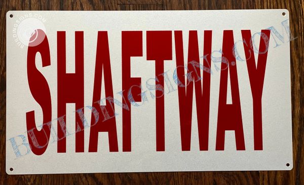 NY/ NJ SHAFTWAY SIGN (ALUMINUM SIGNS 8x14)