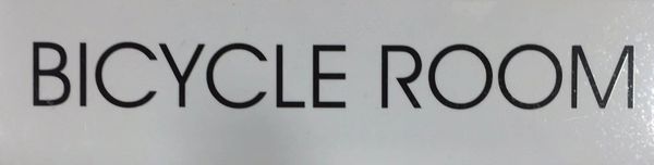 Bicycle Room SIGN – WHITE BACKGROUND