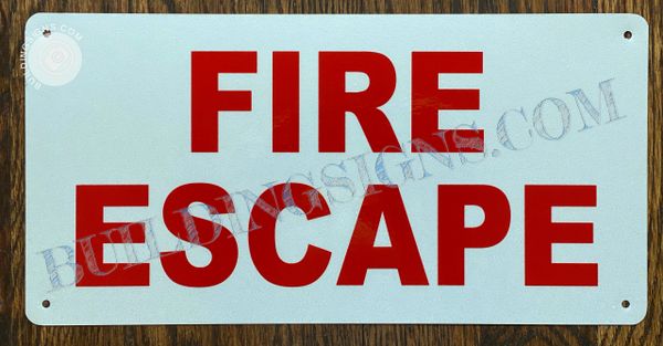 FIRE ESCAPE SIGN