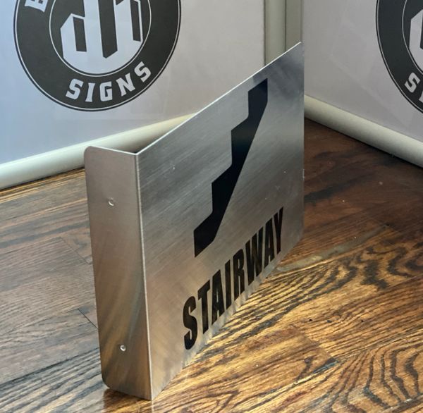 STAIRWAY HALLWAY SIGN- 3D (ALUMINUM SIGNS 7X10)