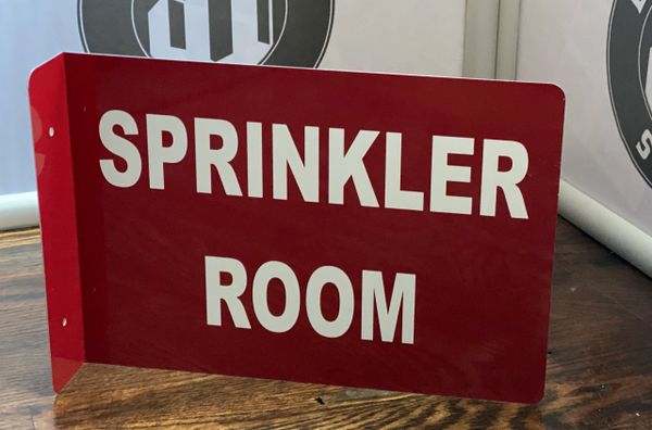 SPRINKLER ROOM HALLWAY SIGN (ALUMINUM SIGNS 7X10)