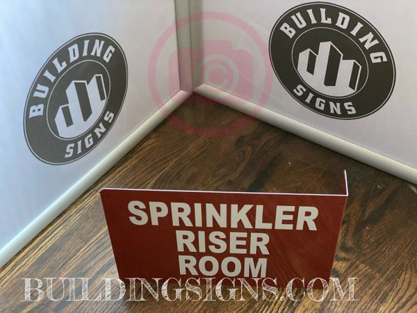 SPRINKLER RISER ROOM HALLWAY SIGN (ALUMINUM SIGNS 7X10)