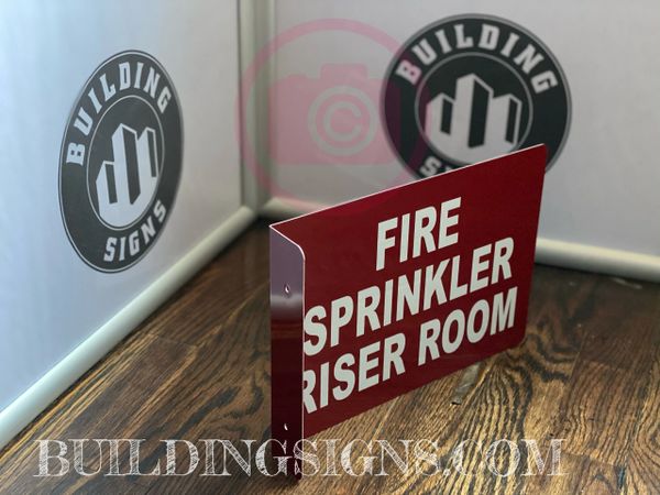 FIRE SPRINKLER RISER ROOM HALLWAY SIGN (ALUMINUM SIGNS 7X10)