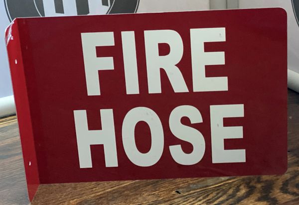 FIRE HOSE HALLWAY SIGN- 3D (ALUMINUM SIGNS 7X10)