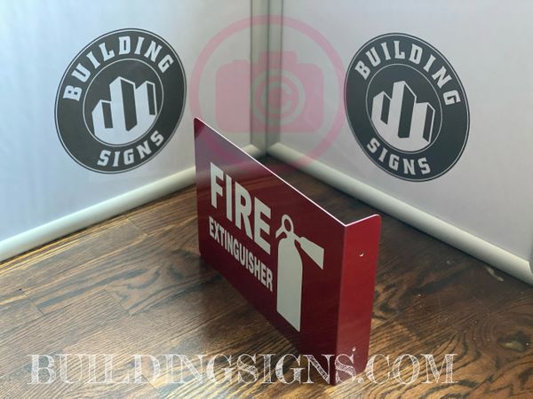 FIRE EXTINGUISHER HALLWAY SIGN (ALUMINUM SIGNS 7X10)