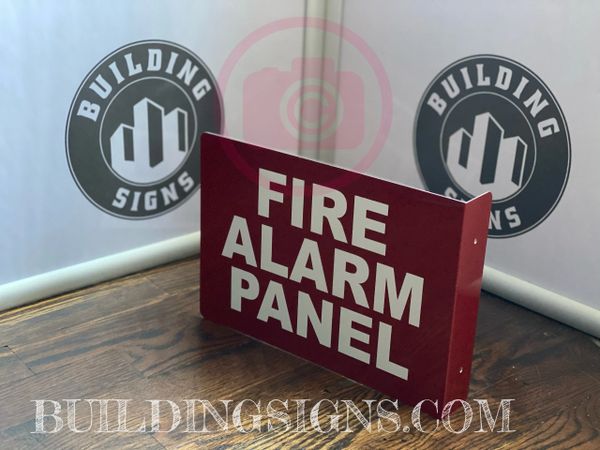 FIRE ALARM PANEL HALLWAY SIGN (ALUMINUM SIGNS 7X10)