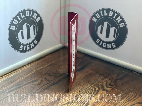 FIRE ALARM 3D SIGN (ALUMINUM SIGNS 7X10)