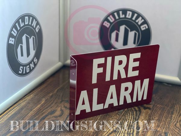 FIRE ALARM HALLWAY SIGN (ALUMINUM SIGNS 7X10)