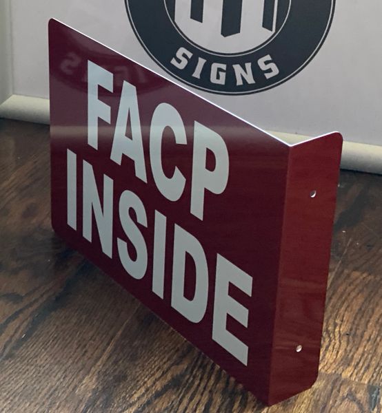 FACP INSIDE 3D SIGN (ALUMINUM SIGNS 7X10)