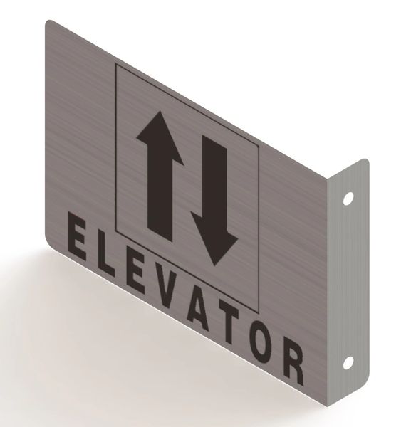 ELEVATOR 3D HALLWAY SIGN (ALUMINUM SIGNS 7X10)