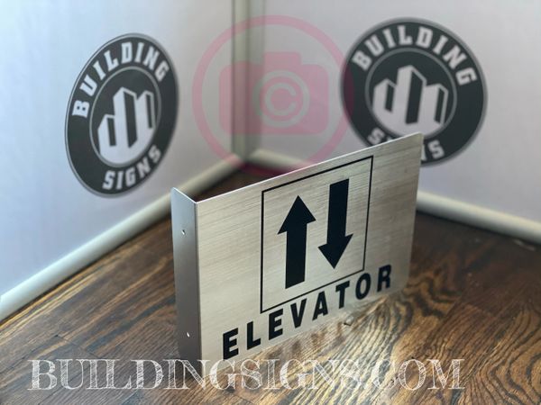 ELEVATOR HALLWAY SIGN (ALUMINUM SIGNS 7X10)