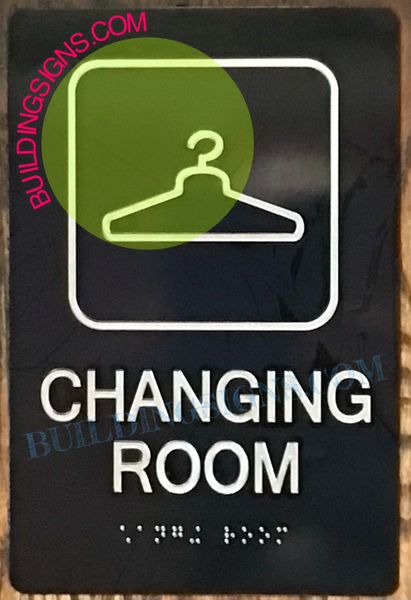 CHANGING ROOM SIGN (ALUMINUM SIGNS 6x9)