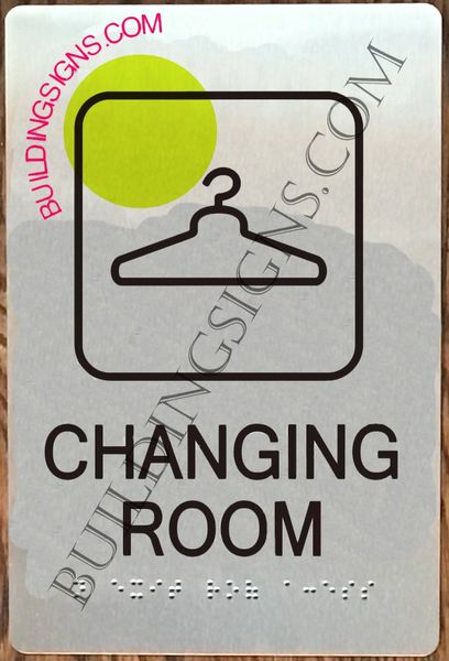 CHANGING ROOM SIGN (ALUMINUM SIGNS 6x9)