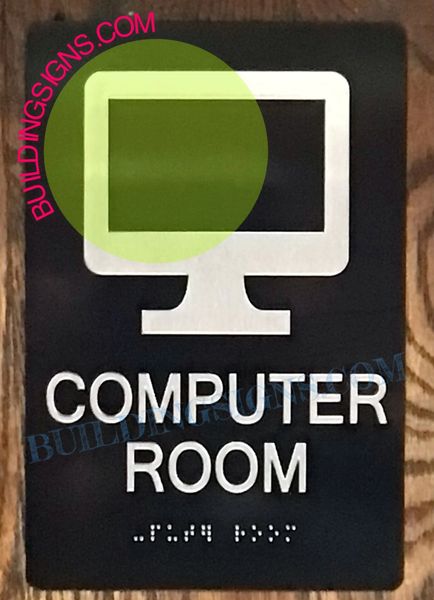 COMPUTER ROOM SIGN (ALUMINUM SIGNS 6x9)