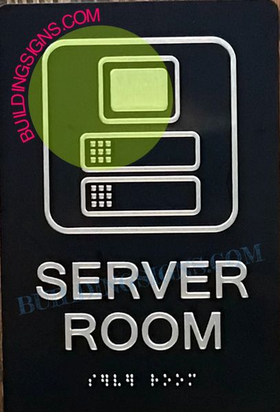 SERVER ROOM SIGN (ALUMINUM SIGNS 6x9)