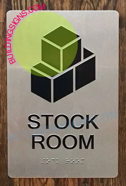 STOCK ROOM SIGN (ALUMINUM SIGNS 6x9)
