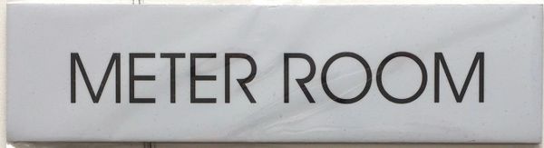 METER ROOM SIGN - WHITE BACKGROUND