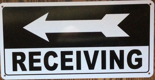 RECEIVING LEFT SIGN