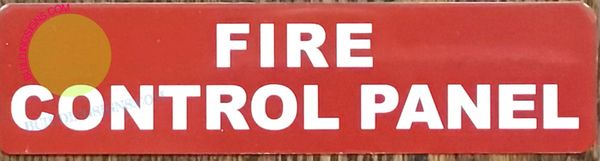 FIRE CONTROL PANEL SIGN (ALUMINUM SIGNS 2X8)