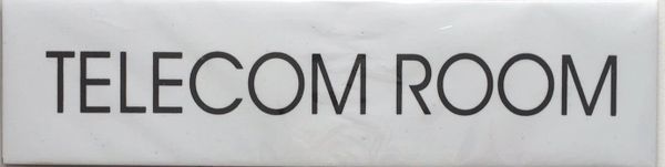 TELECOM ROOM SIGN – WHITE BACKGROUND