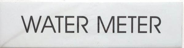 WATER METER SIGN – WHITE BACKGROUND