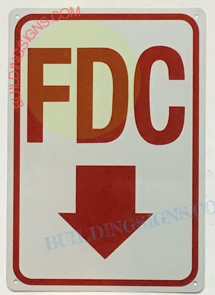 FDC DOWN SIGN (ALUMINUM SIGNS 10 X 12)
