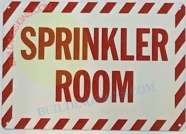 SPRINKLER ROOM SIGN (ALUMINUM SIGNS 7X10)