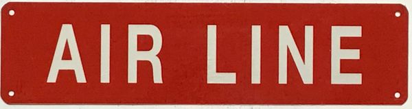 AIR LINE SIGN (ALUMINUM SIGNS 3X12)