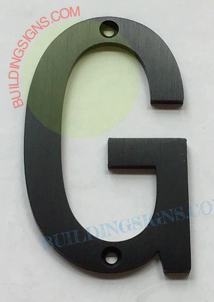 APARTMENT NUMBER SIGN G (3 INCH DOOR NUMBER LETTER BLACK)