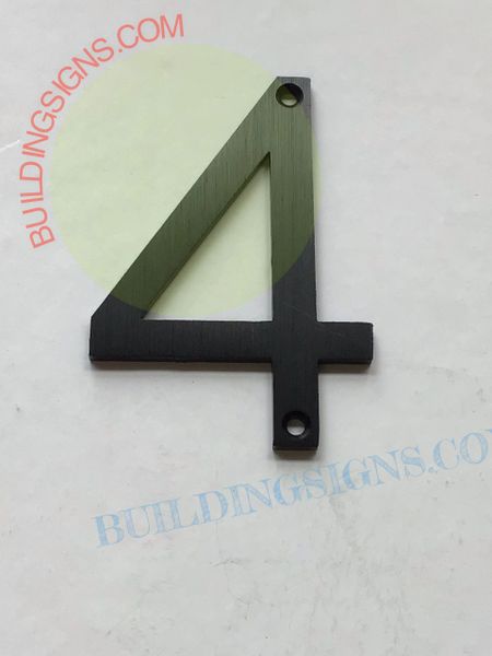 FLOOR NUMBER SIGN 4 (8 INCH FLOOR NUMBER LETTER BLACK)