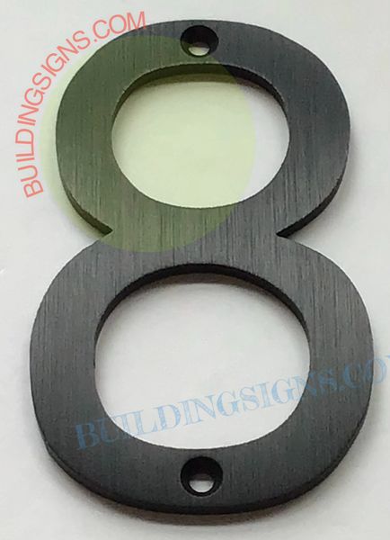 FLOOR NUMBER SIGN 8 (8 INCH FLOOR NUMBER LETTER BLACK)