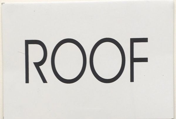 ROOF SIGN – WHITE BACKGROUND