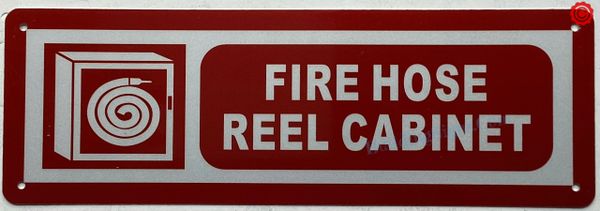 FIRE HOSE REEL CABINET SIGN (ALUMINUM SIGNS 6X12)