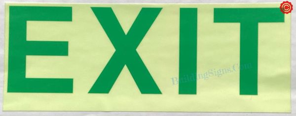 EXIT SIGN (ALUMINUM SIGNS 4X12)