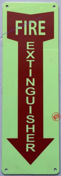 FIRE EXTINGUISHER SIGN (ALUMINUM SIGNS 10x4)