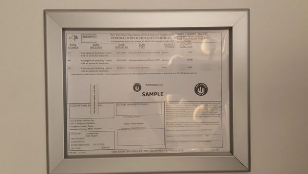 Storage Certificate Frame 8.5 x 11 NY ( Heavy Duty )