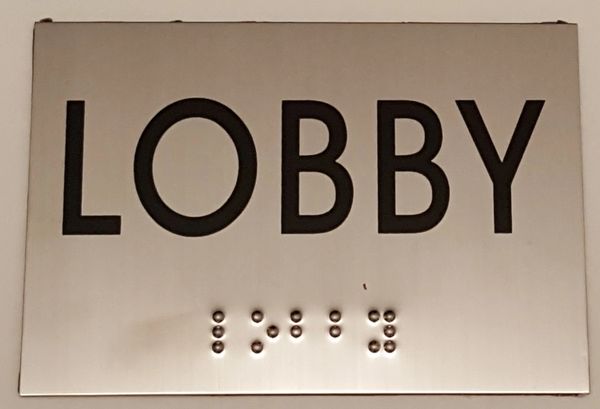FLOOR NUMBER SIGN – LOBBY SIGN STAINLESS STEEL (4X5.75)