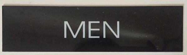 MEN SIGN – BLACK (2X7.75)