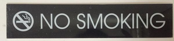 NO SMOKING SIGN – BLACK (2X9.75)