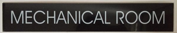 MECHANICAL ROOM SIGN – BLACK (2X11.75)