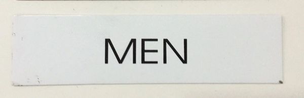 MEN SIGN – PURE WHITE (2X7.75)