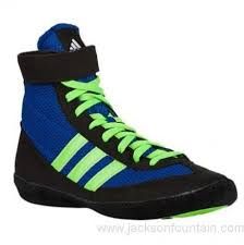 ADIDAS COMBAT SPEED 4 BLUE/LIME GREEN/BLACK | Elite Wrestling