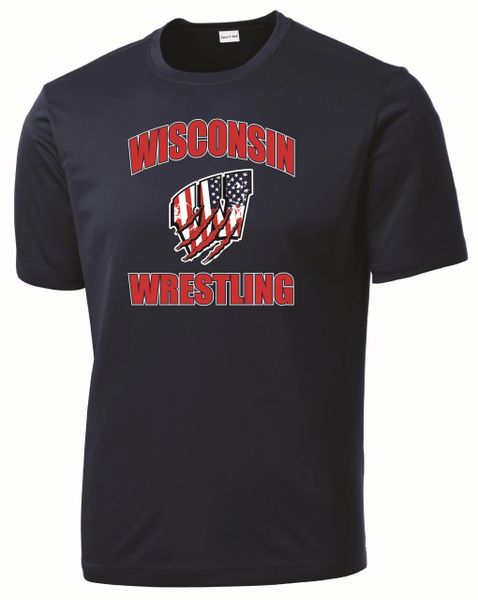 WI Wrestling USA Dri-Fit Tee