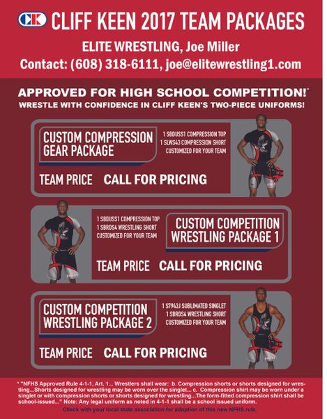 Wrestling store gear packages