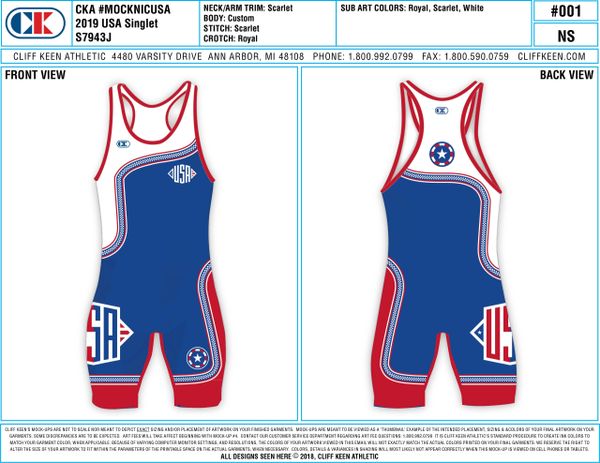 The Collegiate Stock Singlet - Cliff Keen Athletic