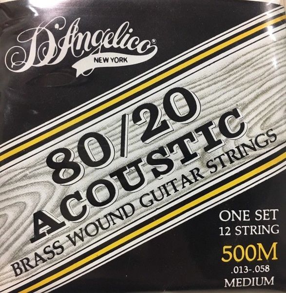 D’Angelico 80/20 Acoustic Guitar 12 Strings (Medium)