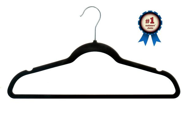 Premium Velvet Hangers Heavy duty - 100 Pack Clothes Hangers - Non slip ...